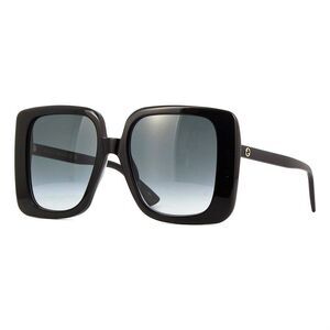 Gucci Sunglasses Square Full Rim, Black Frame and Grey Gradient Lens GG1314S001